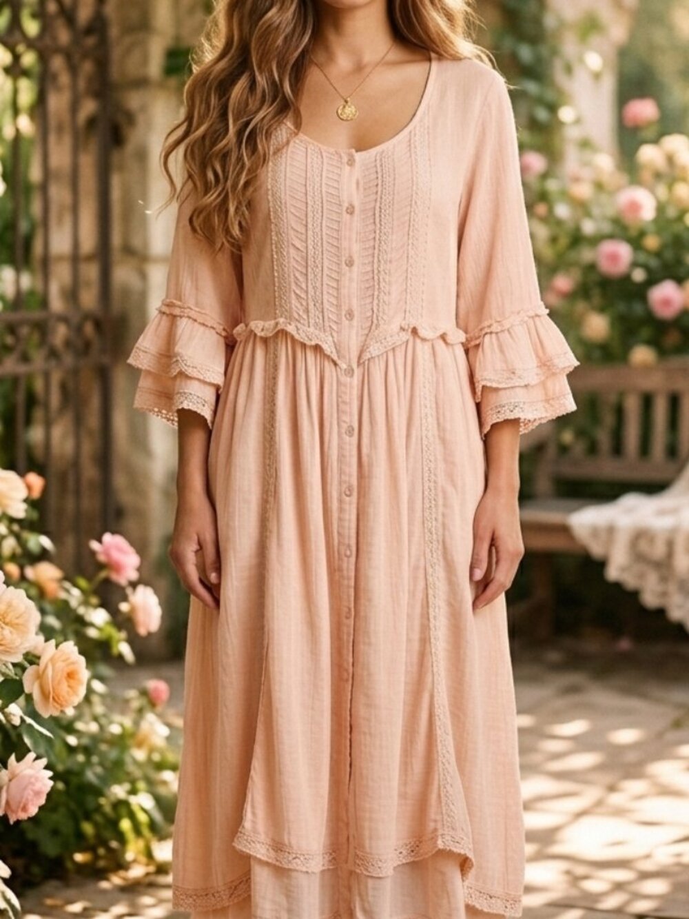 VINTAGE STYLE HOPELESSLY ROMANTIC VICTORIAN DRESS